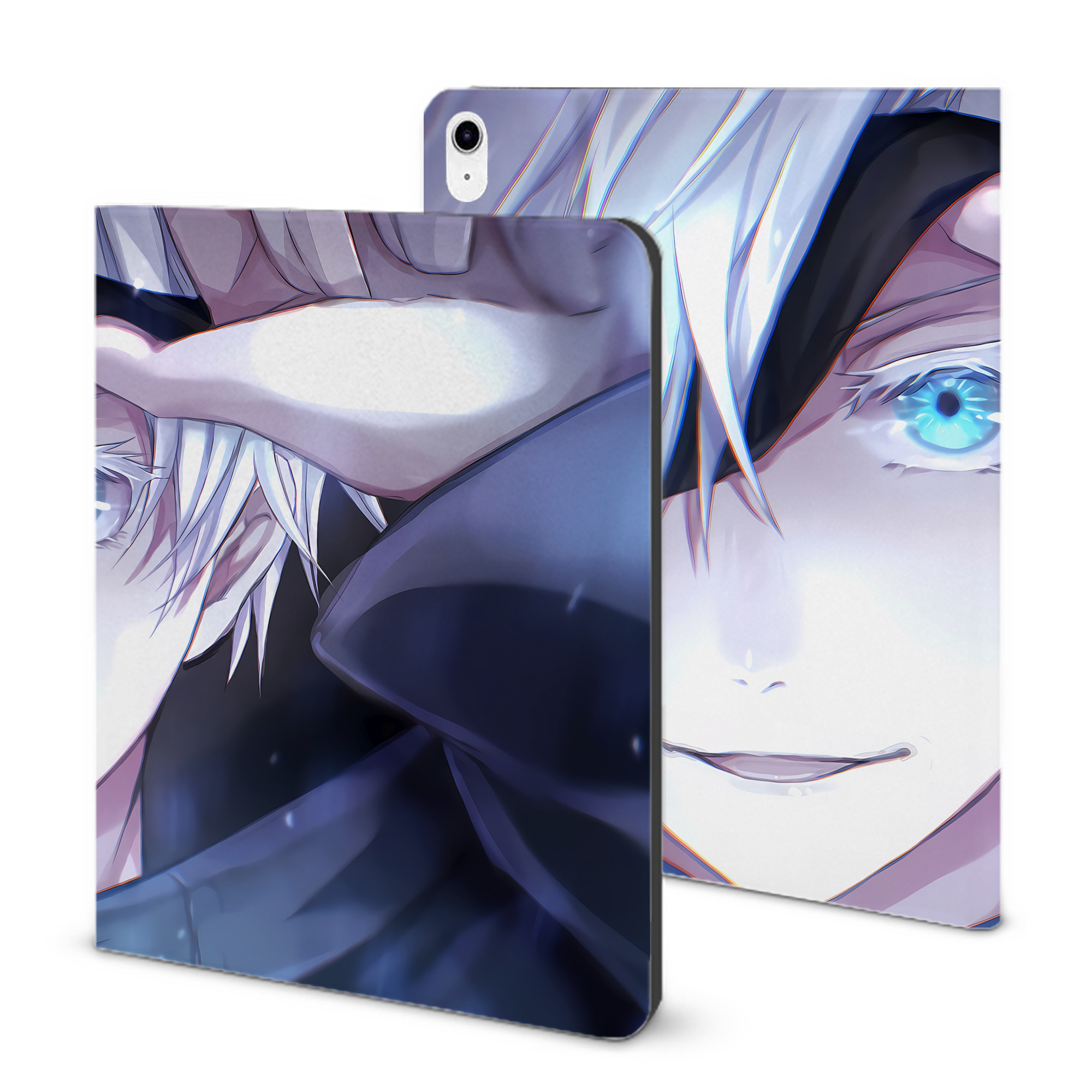 （画像用） 呪術廻戦 Jujutsu Kaisen IPad ケース ブック型 PUレザー TPU 耐衝撃 軽量 薄型 ペン収納なし 全面保護 IPad 各モデル対応